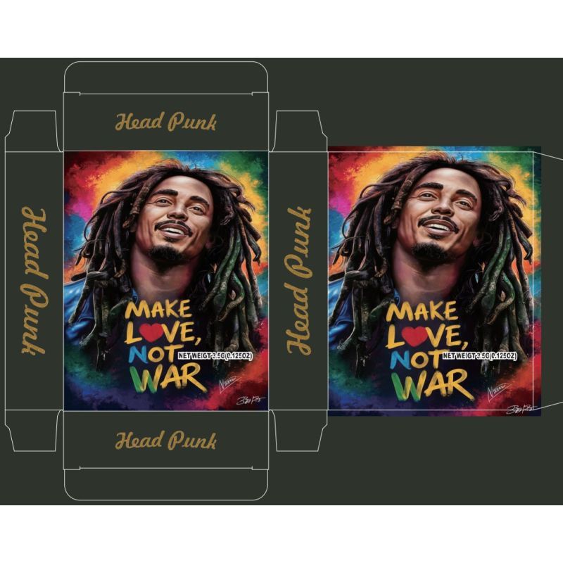 3.5G Head Punk Skull Art Cannabis Storage Box